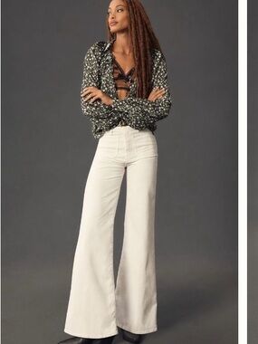 MOTHER corduroy patch pocket roller skimp pant